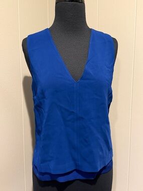 B37 A.L.C. Women’s 4 Cobalt Blue V-Neck Sleeveless Camisole